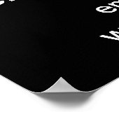 Zakelijke Halloween Sale op zwart Poster (Hoek)