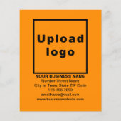 Zakelijke Halloween Verkoop op Oranje Kleur Flyer (Achterkant)