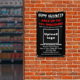 Zakelijke Halloween Verkoop op Zwarte Banner