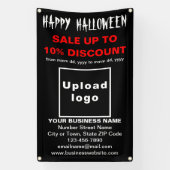 Zakelijke Halloween Verkoop op Zwarte Banner (Verticaal)