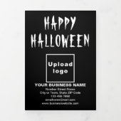 Zakelijke Halloween Zwart Trifold Kaart (Cover)