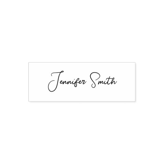 Zakelijke "Handtekening" Elegante Cursieve Script  Zelfinktende Stempel (Design)