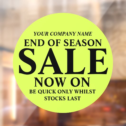 Zakelijke handtekening groene winkelwinkel raamsticker (Vel 2)