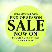 Zakelijke handtekening groene winkelwinkel raamsticker (Vel 3)