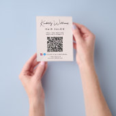 Zakelijke handtekening script QR-code promotionele Flyer (Hand)