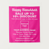 Zakelijke Hanukkah-uitverkoop op Roze Wandtapijt