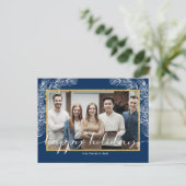 Zakelijke Happy Holiday met foto briefkaarten (Staand voorkant)