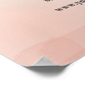 Zakelijke heropening Covid Safety Abstract Roze Poster (Hoek)