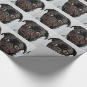 zakelijke hond cadeaupapier (Hoek)