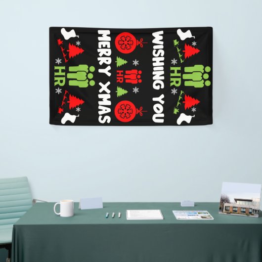 Zakelijke HR Xmas Cadeaus Spandoek (Beurs)