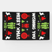 Zakelijke HR Xmas Cadeaus Spandoek (Horizontaal)