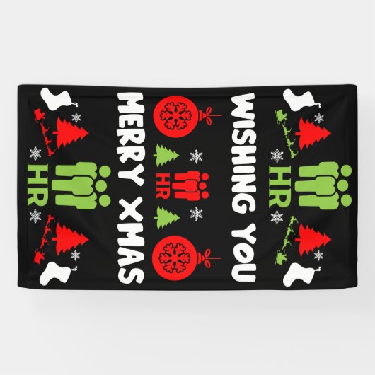 Zakelijke HR Xmas Cadeaus Spandoek (Horizontaal)