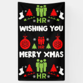 Zakelijke HR Xmas Cadeaus Spandoek (Verticaal)