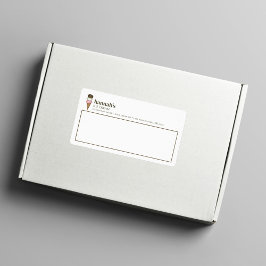 Zakelijke Ice Cream Shop Aangepast Etiket