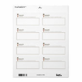 Zakelijke Ice Cream Shop Aangepast Etiket (Full Sheet)