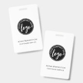 Zakelijke ID Logo Moderne Aangepaste Medewerker We Badge (Voor- en achterkant)