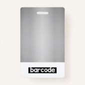 Zakelijke ID werknemer Foto Logo Name Badge Silver (Achterkant)