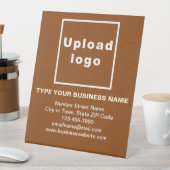 Zakelijke informatie bruin voetstuk reclamebord met voetstuk (Insitu)