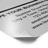 Zakelijke informatie Grijze achtergrondfoto Afdruk (Hoek)