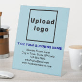 Zakelijke informatie Licht Blauw voetstuk Reclamebord Met Voetstuk (Insitu)