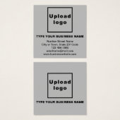 Zakelijke informatie over de grijze vierkantsprofi vierkante visitekaartjes (Voorkant /achterkant)