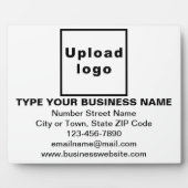 Zakelijke informatie over het witte rechthoekplaat fotoplaat (Voorkant)