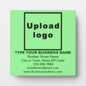 Zakelijke informatie over lichtgroene vierkant fotoplaat (Voorkant)