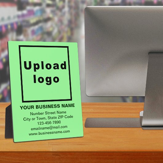 Zakelijke informatie over lichtgroene vlakken fotoplaat