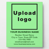 Zakelijke informatie over lichtgroene vlakken fotoplaat (Voorkant)