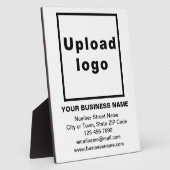 Zakelijke informatie over White Plaque Fotoplaat (Zijkant)