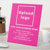 Zakelijke informatie Roze voetsporen Reclamebord Met Voetstuk (Insitu)