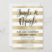 Zakelijke Jingle en Mingle Gold Black Holiday Inn Kaart (Voorkant)