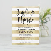 Zakelijke Jingle en Mingle Gold Black Holiday Inn Kaart (Staand voorkant)