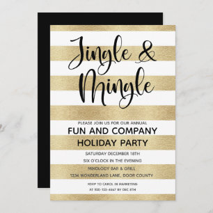 Zakelijke Jingle en Mingle Gold Black Holiday Inn Kaart