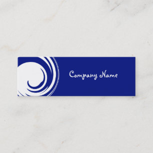 Zakelijke kaart Abstract Blauw Recycle Slank Mini Visitekaartje