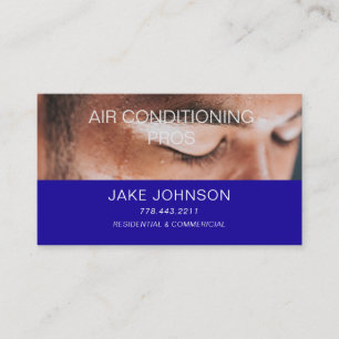 Zakelijke kaart airconditioningservice visitekaartje
