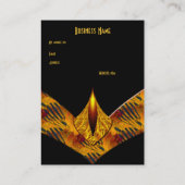 Zakelijke kaart Art Deco Geel Visitekaartje (Achterkant)