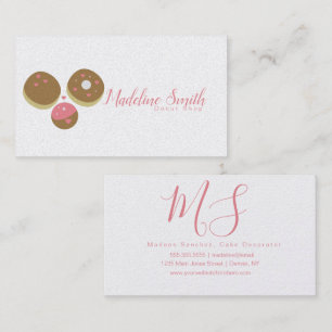 Zakelijke kaart Donut Shop Bakkerij Cake Decorateu Visitekaartje