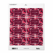 zakelijke kaart met rode hart etiket (Full Sheet)