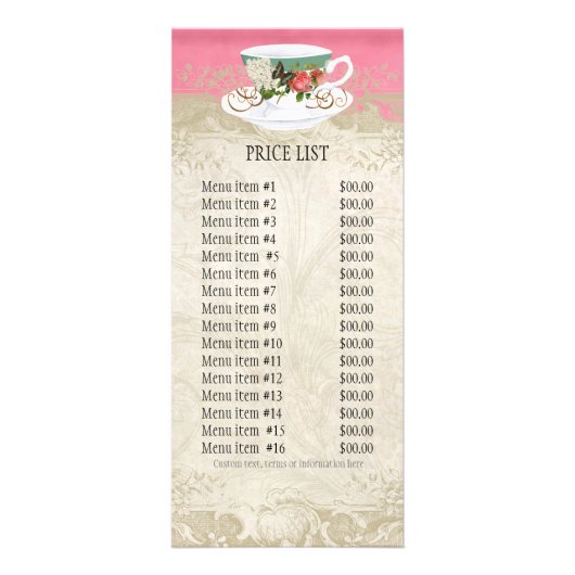 Zakelijke Kaart - Ondoorzichtige stijl  Roos (Achterkant)