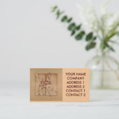 Zakelijke kaart - Paarse Pony Carrousel Visitekaartje (Staand voorkant)