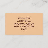 Zakelijke kaart - Paarse Pony Carrousel Visitekaartje (Achterkant)