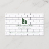 Zakelijke kaart sjabloon voor Metselwerk Construct Visitekaartje (Voorkant)