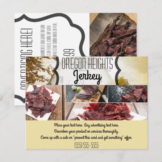 Zakelijke Kaart Sunset Barn Country Rus Adverteren (Voorkant / Achterkant)