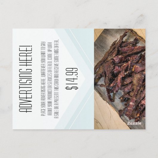 Zakelijke Kaart Tropical Flowers op Blu Adverteren (Achterkant)