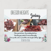 Zakelijke Kaart Tropical Flowers op Blu Adverteren (Voorkant)