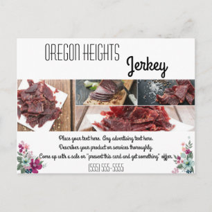 Zakelijke Kaart Tropical Flowers op Whi Adverteren