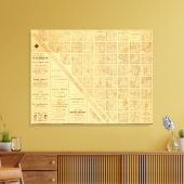 Zakelijke kaart van San Francisco Canvas Afdruk (Insitu (Woonkamer))