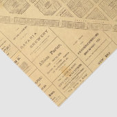 Zakelijke kaart van San Francisco Tissuepapier (Detail)