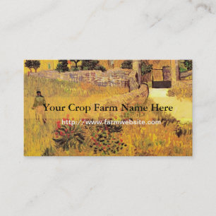 Zakelijke kaart voor akkerbouwbedrijf visitekaartje